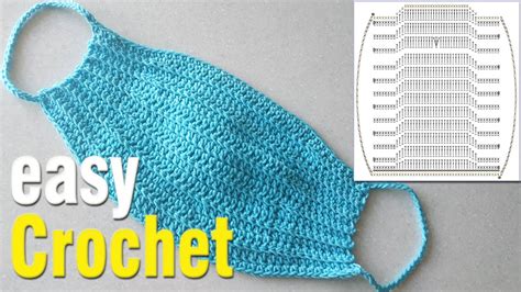 Crochet: How to Crochet a Face Mask for beginners. Free pattern. - YouTube