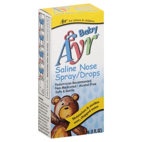 Ayr Baby Saline Nasal Spray/Drops, 1 Oz. - Walmart.com - Walmart.com