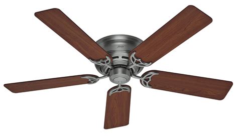 Hunter 52" Low Profile III Ceiling Fan 20807 in Antique Pewter ...