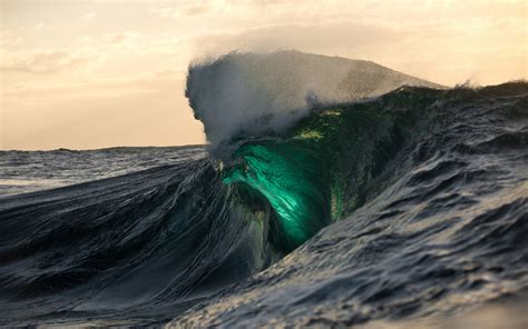 Amazing Green Wave wallpaper | nature and landscape | Wallpaper Better