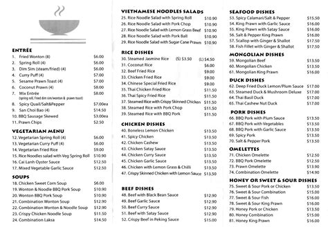 Jindalee Master Wok Menu, Menu for Jindalee Master Wok, Jindalee, Brisbane - Urbanspoon/Zomato