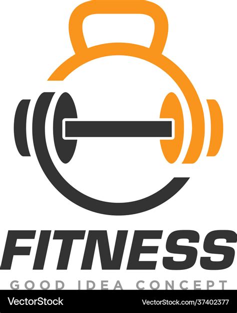 Fitness and gym logo design Royalty Free Vector Image