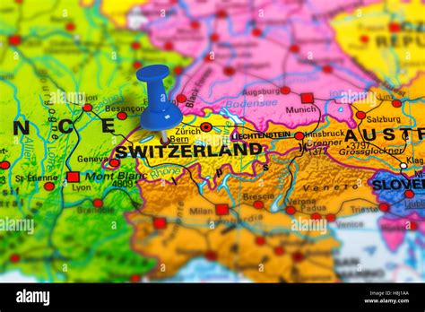 Bern Switzerland map Stock Photo - Alamy