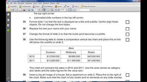 IGCSE ICT w12p3 Practical Oct/No 2012 Paper 3 - YouTube