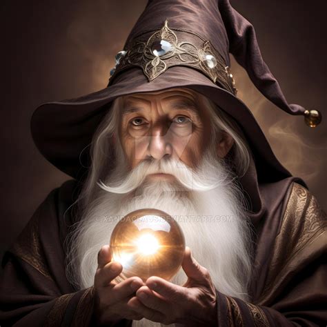 Wizard With Crystal Ball - 20231231 by Xandaclaus on DeviantArt