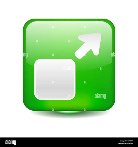 Illustration of symbol in green square Stock Photo - Alamy