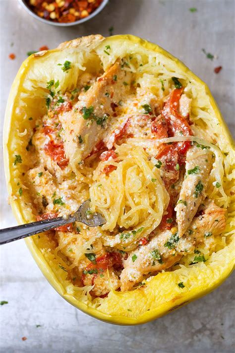 Chicken Spaghetti Squash Recipe — Eatwell101