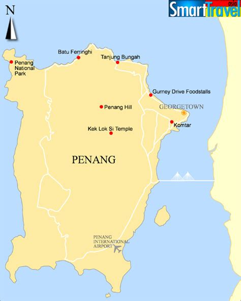 Penang Map - Penang Island Google Map Download Scientific Diagram