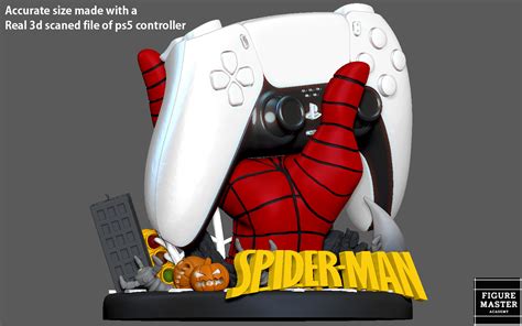 3D file SPIDERMAN COMICS HAND PS4 PS5 CONTROLLER HOLDER ANIME CHARACTER 3D PRINT 🦸‍♂️・3D print ...