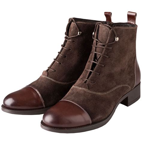 Brown Leather Lace Up Ankle Boots | Cordings