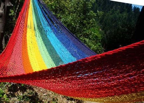 Colorful Mexican hammock,Family size | Rainbow colors, Mexican, Hammock