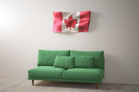 Flag of Canada 3D Wall Decor PDF Template - LACRAFTA