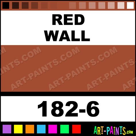 Red Wall Ultra Ceramic Ceramic Porcelain Paints - 182-6 - Red Wall Paint, Red Wall Color, Muralo ...