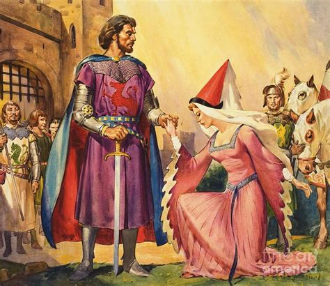 King Arthur And Guinevere Painting by James Edwin Mcconnell - Pixels