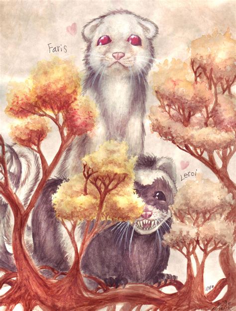 Giant ferret friends by ArtistsBlood on DeviantArt