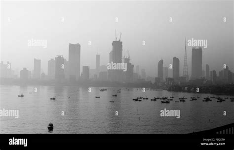 Mumbai Worli skyline from Bandra, Mumbai, India Stock Photo - Alamy