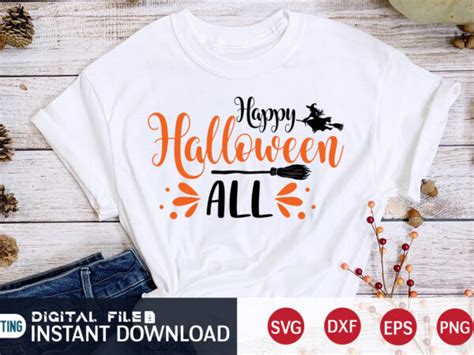 Funny Happy Halloween All SVG, Halloween SVG, Halloween t shirt bundle, Halloween shirt cut file ...