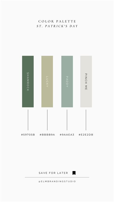 Green Color Palette | Brand Design | Color schemes colour palettes, Color palette, Green colour ...