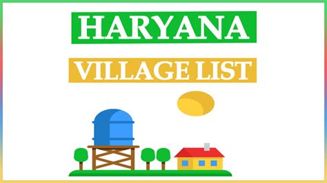 Haryana Village List PDF 2024 | District Wise Total Villages New Updated List