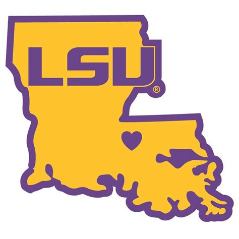 LSU Tigers Home State Decal | Lsu, Lsu tigers art, Lsu tigers football