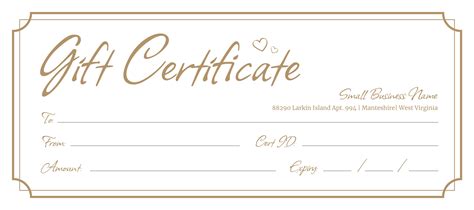 Gift Certificate Template Printable - prntbl.concejomunicipaldechinu.gov.co