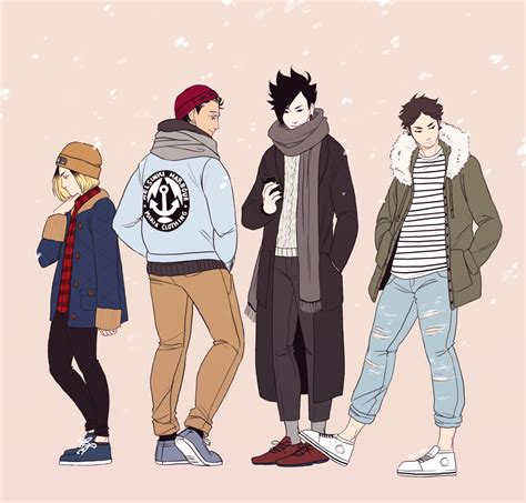 Boy Anime Winter Outfits