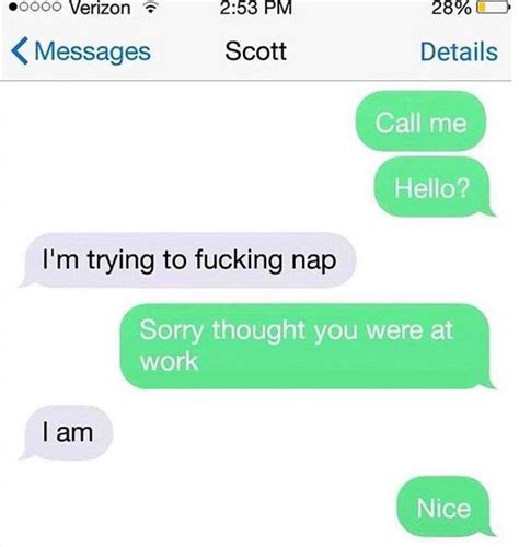 Call Me. Hello? I’m Trying To Fucking Nap…. - MemeScout