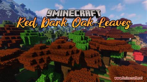 Red Dark Oak Leaves Resource Pack (1.19.3, 1.19) - Texture Pack en 2023 | Minecraft, Textures ...