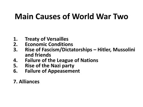 Causes Of World War 2 Pdf