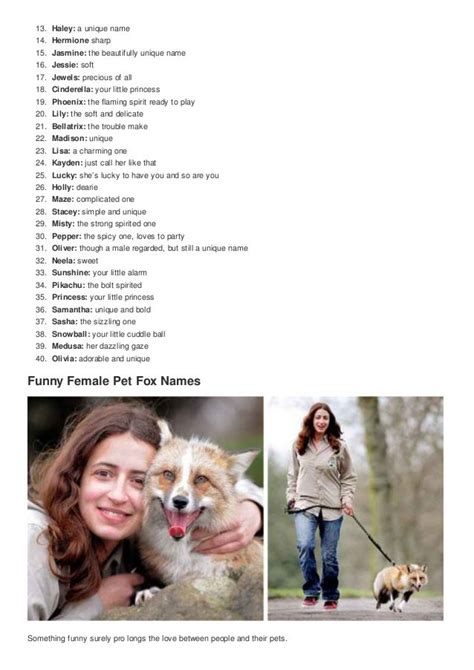 Top 100 cute female pet fox names cute nicknames