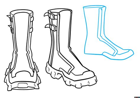 How to Draw Anime Shoes and Boots - Easy Step by Step Tutorial