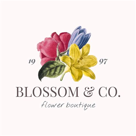 Flower brand logo template - Download Free Vectors, Clipart Graphics ...