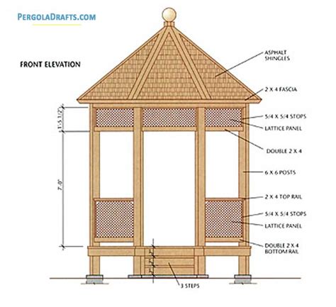 Free Printable Octagon Gazebo Plans