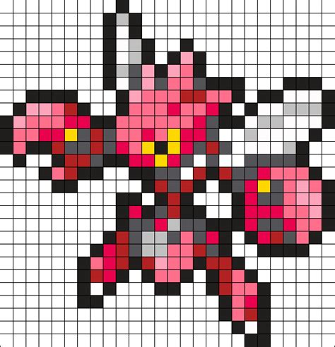 Scizor Pokemon Bead Pattern Kandi Pattern | Pokemon bead, Pixel art pokemon, Pixel art pattern