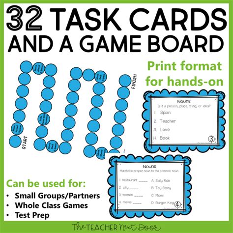 Nouns Game Print and Digital - The Teacher Next Door