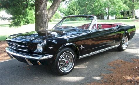 1965 Black ford mustang convertible