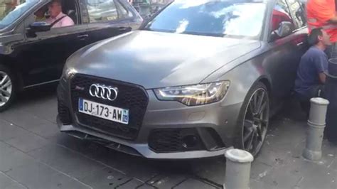 New Audi rs6 CRASH !! - YouTube