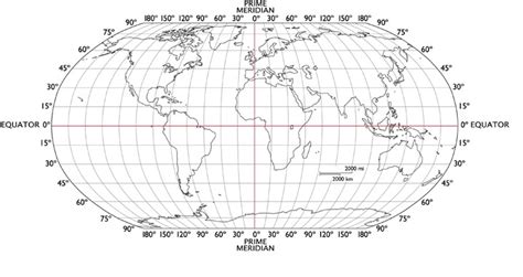 Free World Map with Longitude and Latitude Printable [PDF]