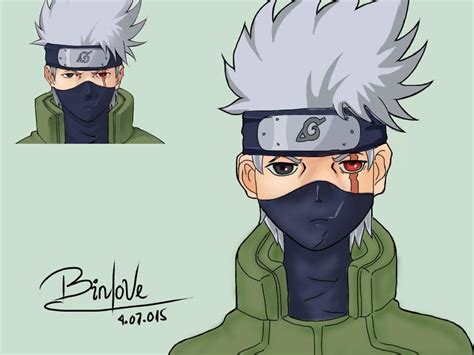 Drawing tutorial - How to draw and color manga - Kakashi Hatake - Naruto - YouTube