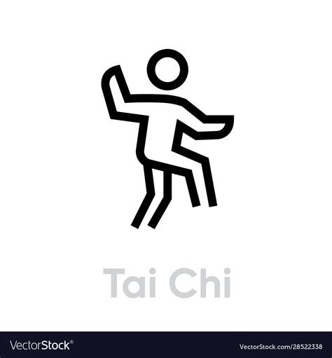 Tai chi sport icon Royalty Free Vector Image - VectorStock