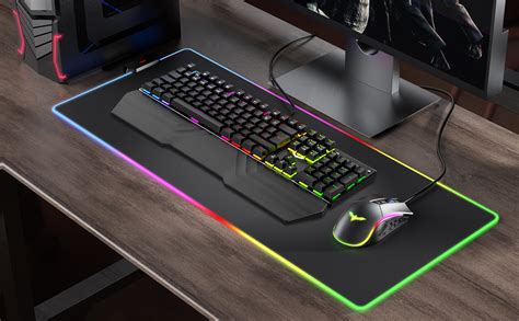 havit Mechanical Keyboard and Mouse Combo RGB Gaming 105 Keys Blue Switches Wired USB Keyboards ...