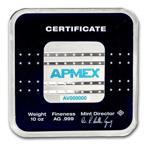 Buy 10 oz Silver Bar - APMEX (Square Series) | APMEX