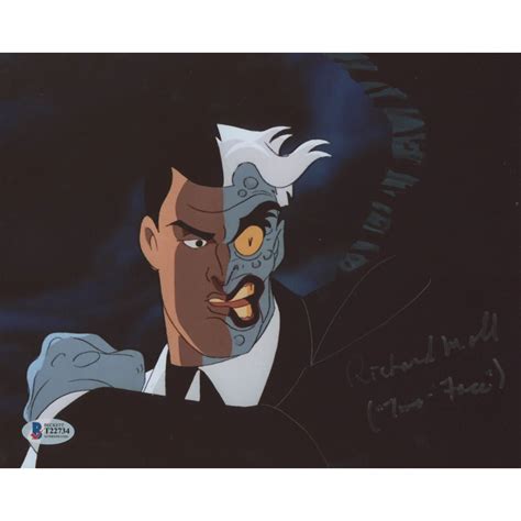 Richard Moll Signed "Batman: The Animated Series" 8x10 Photo Inscribed "Two-Face" (Beckett COA ...