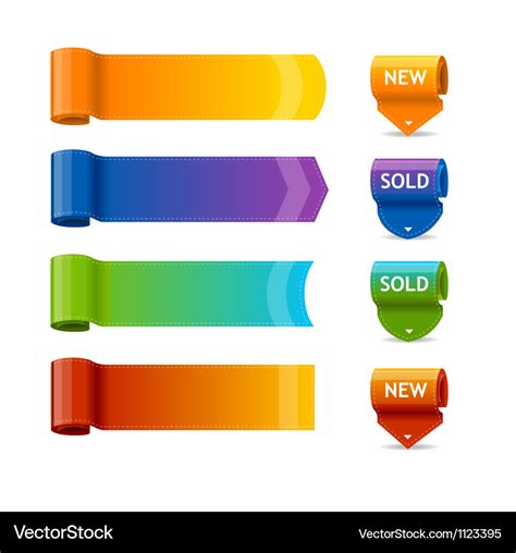 Colorful text box templates Royalty Free Vector Image