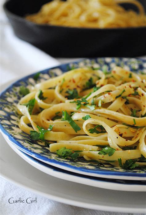 Aglio e Olio or Garlic and Olive Oil Pasta - an Authentic Sicilian Pasta Dish