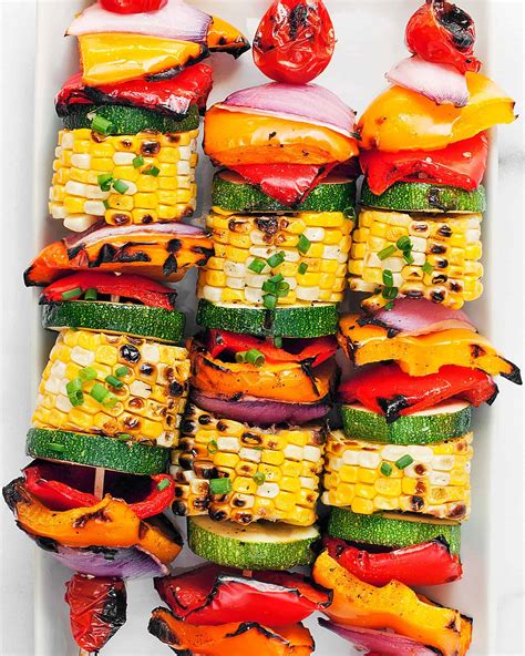 Balsamic Veggie Skewers with Corn, Peppers & Zucchini | Last Ingredient