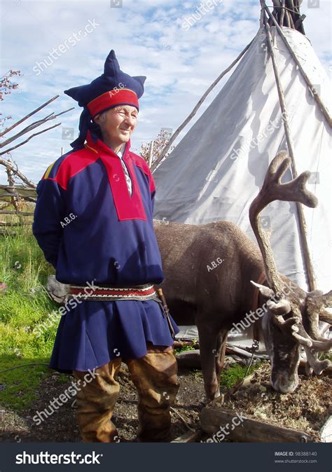 Norway- August 8: Man Costume Of The Sami Tribe In Lapland, Norway, On August 8, 2006. They Are ...