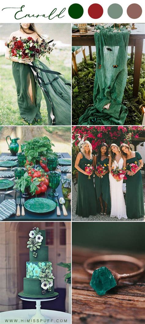 rustic emerald green wedding theme - Loralee Muhammad