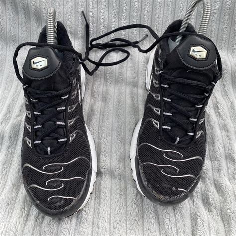 Nike Air Max Plus TN Black Silver Women’s / Unisex... - Depop