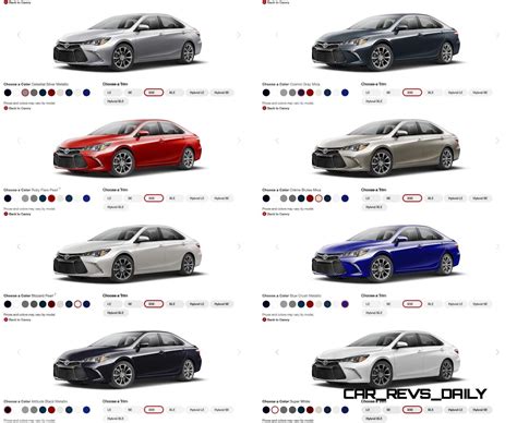 New Toyota Camry Colors